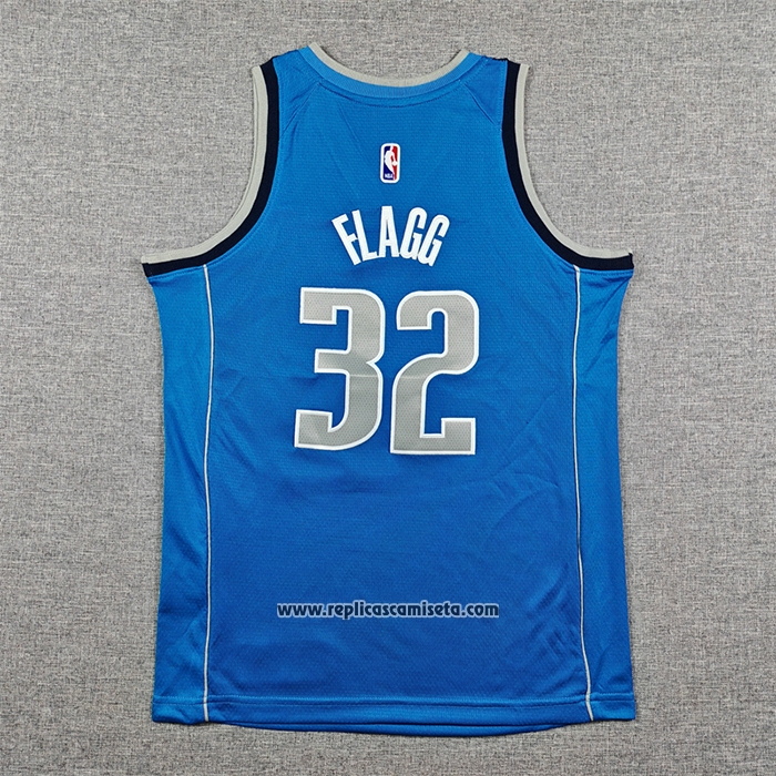 Camiseta Nino Dallas Mavericks Cooper Flagg NO 32 Icon 2025-26 Azul